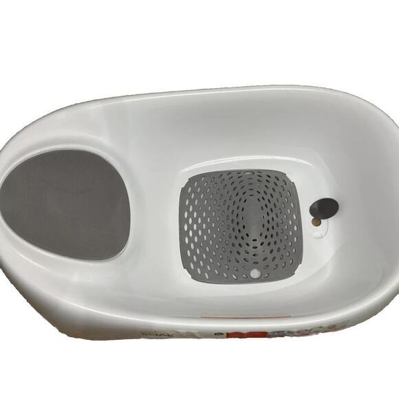 Boon Soak 3-Stage Bathtub - 0-18 Months Temperature Gauge - Gray and White - Picture 2 of 4